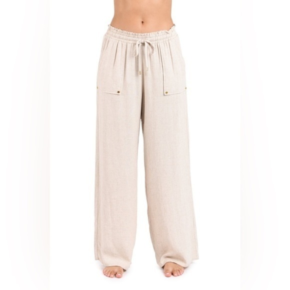 LA BLANCA Delphine Coast Beach Pant Cover Up